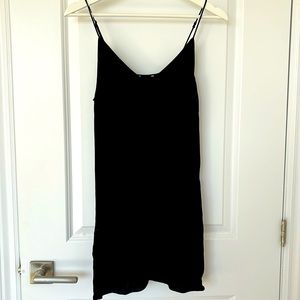 Black slip dress